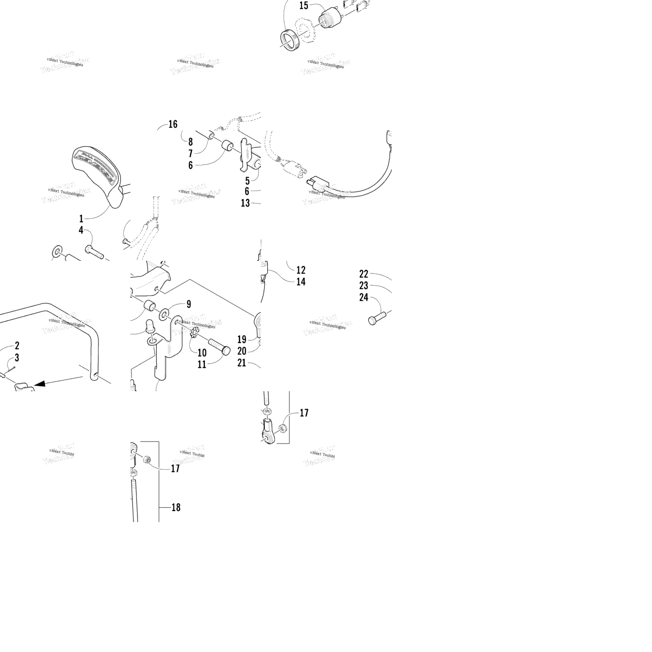 Reverse Shift Lever Assembly