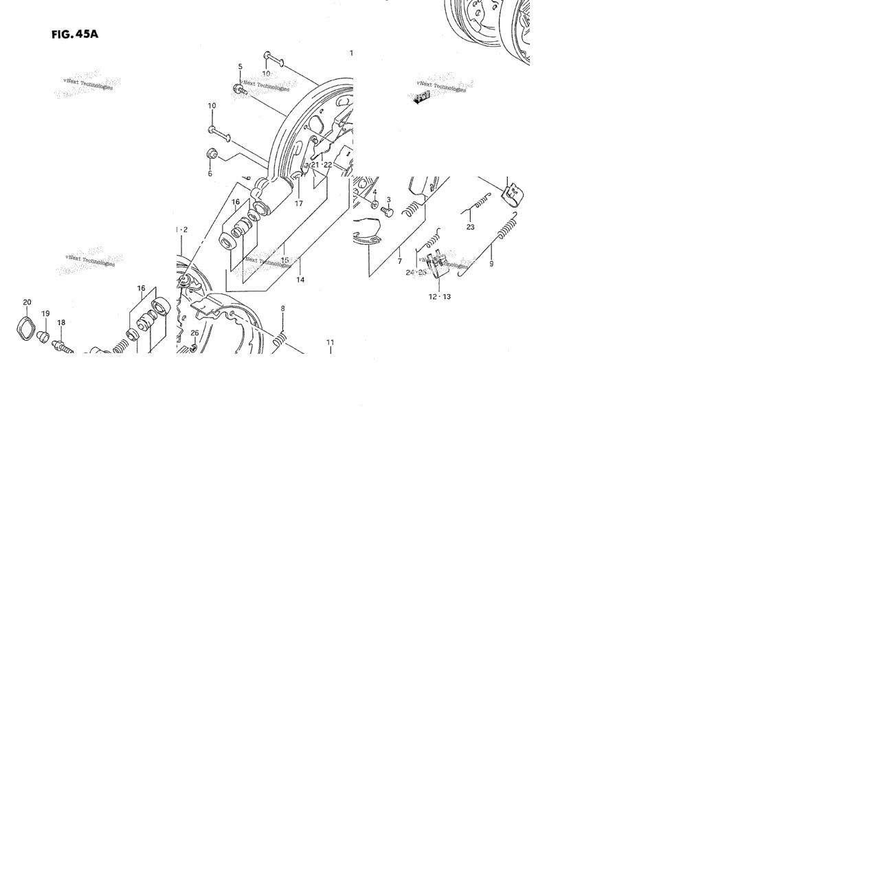 Front Wheel Brake (Model M/N/P/R/S/T)