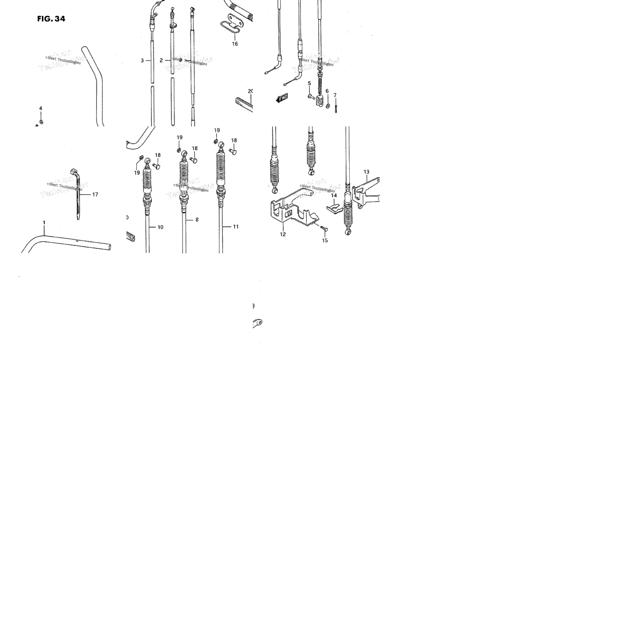 Handlebar - Cable (Model J/K)