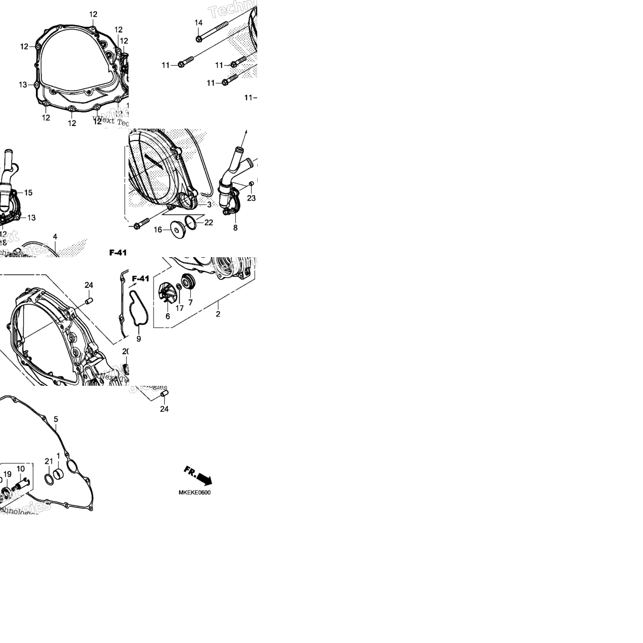 Right Crankcase Cover @Water Pump