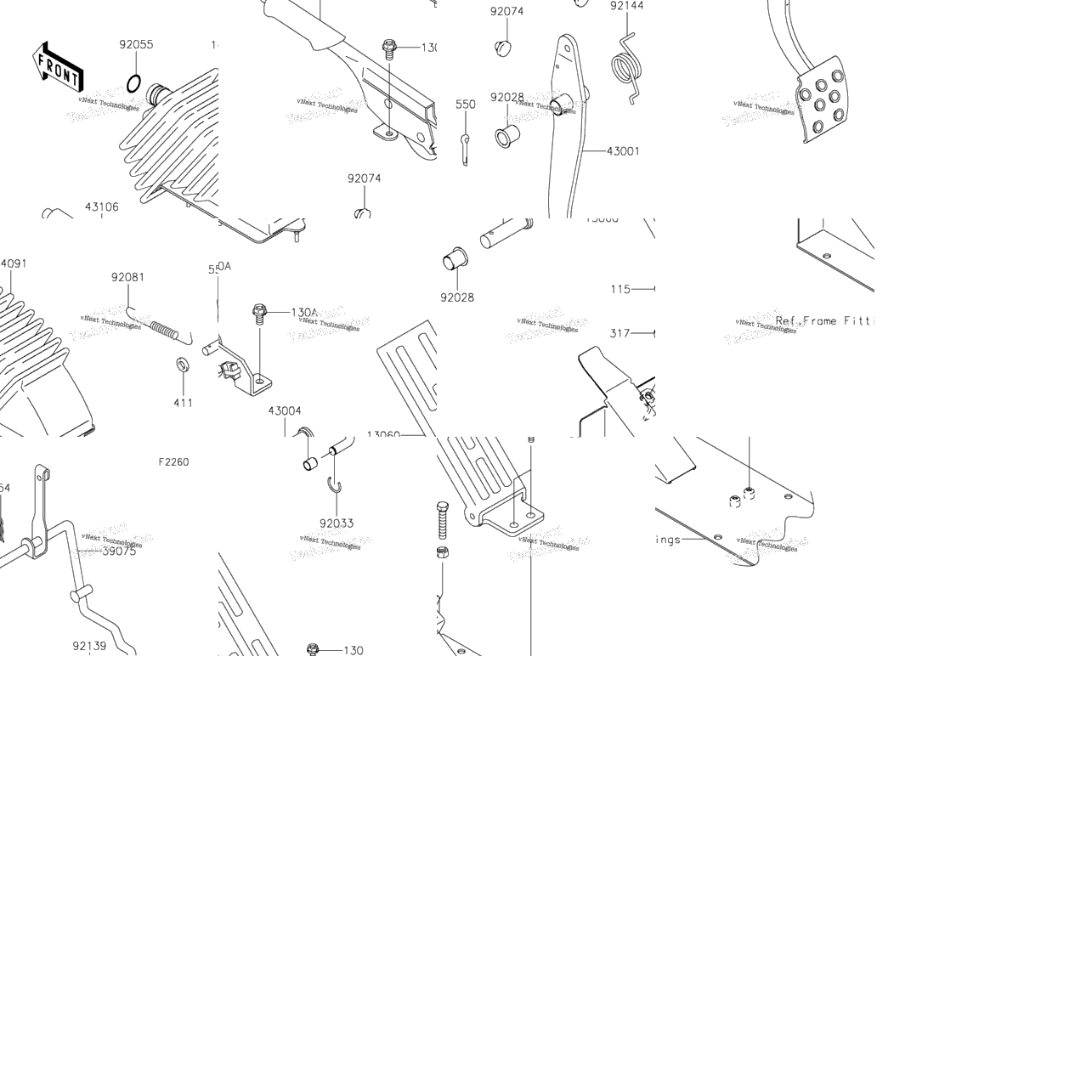 Brake Pedal/Throttle Lever