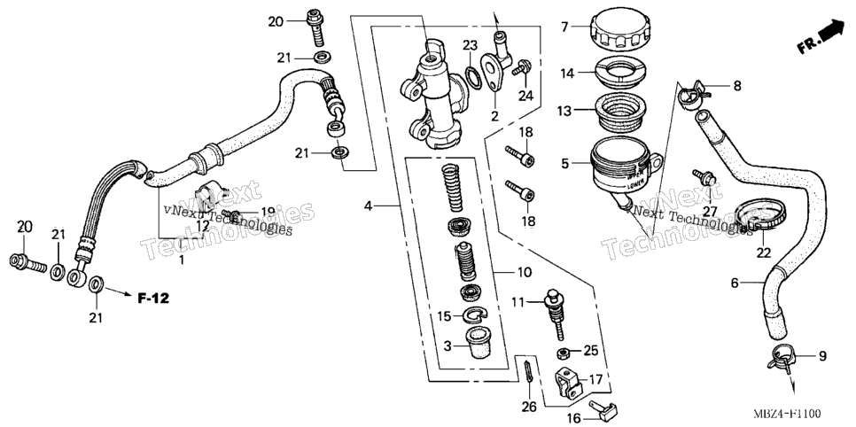 Rear Brake Master Cylinder