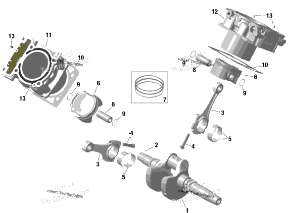 Rotax - Crankshaft And Pistons
