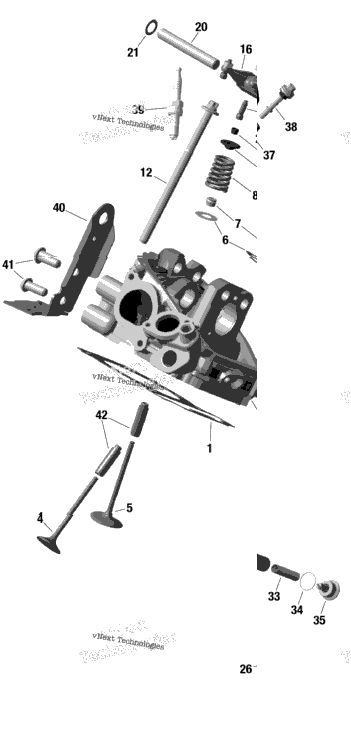 Rotax - Rear Cylinder Head
