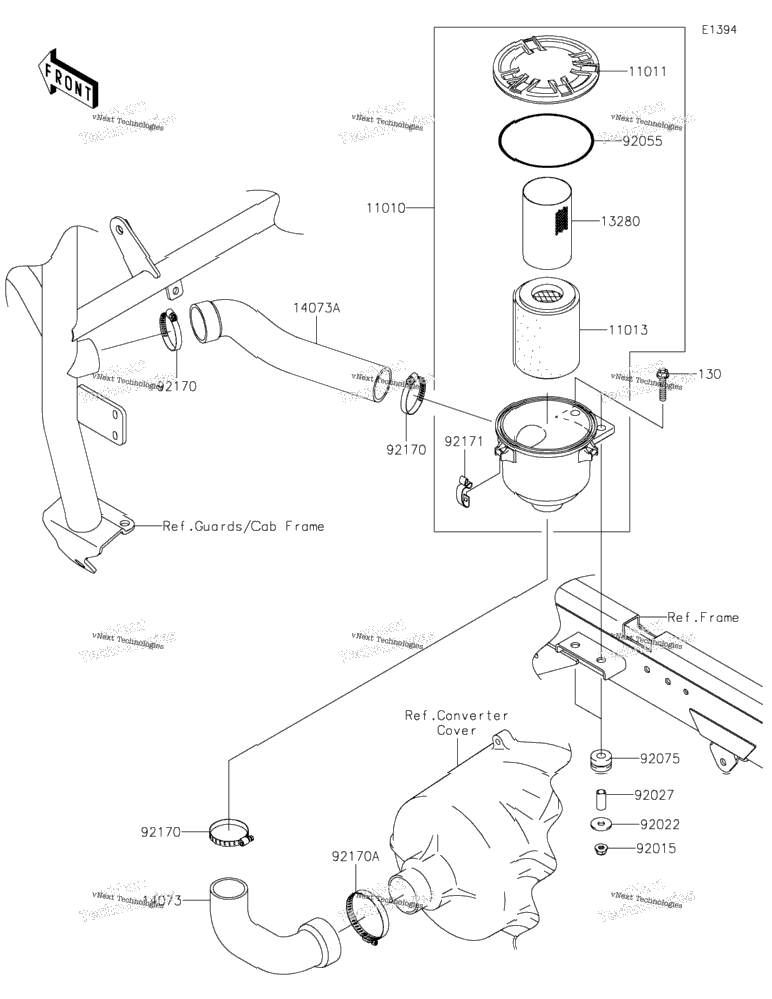 Air Cleaner-Belt Converter