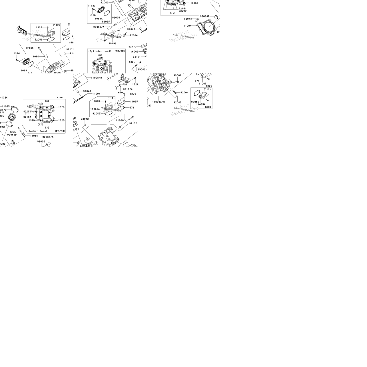 Cylinder Head (-Vf750de095936)