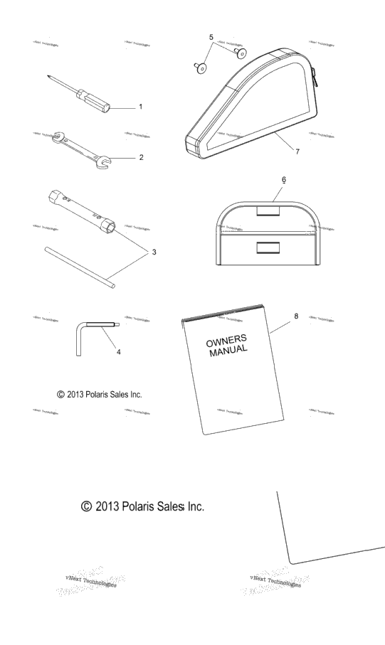 Tools, Tool Kit & Owners Manual