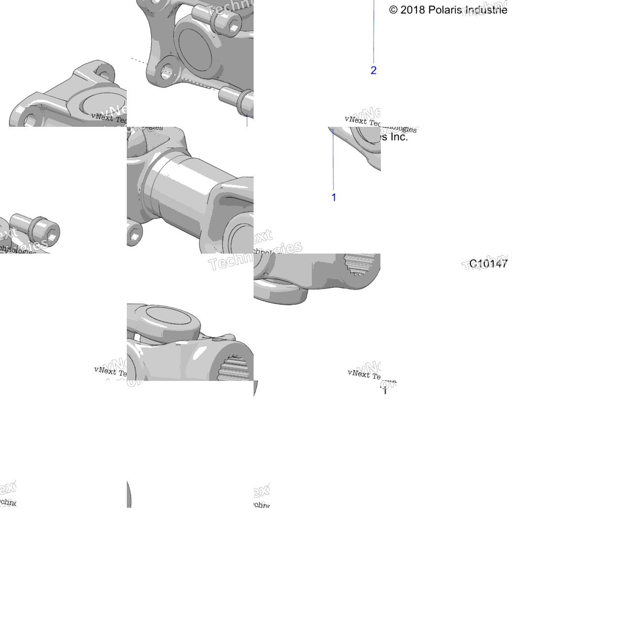 Drive Train, Prop Shaft, Rear