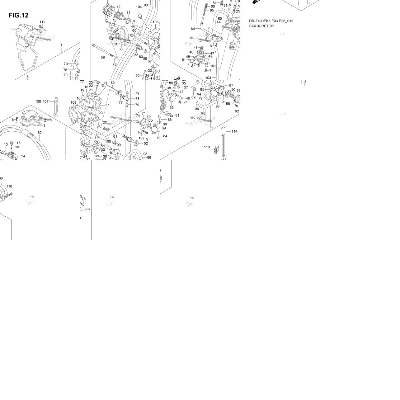 Carburetor (For E3,E28)