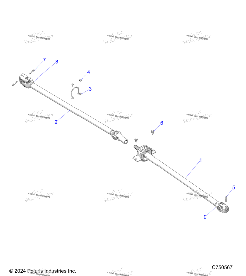 Drive Train, Front Prop Shaft