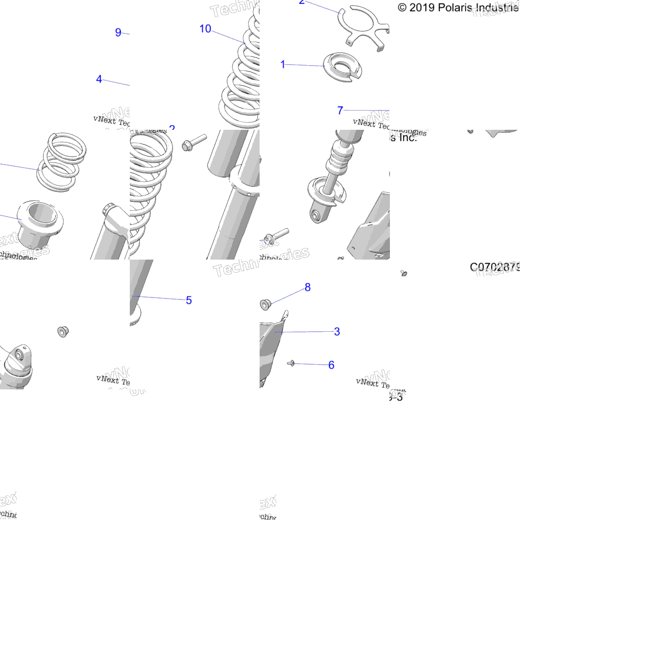 Suspension, Rear Shock Mounting, Standard/Premium