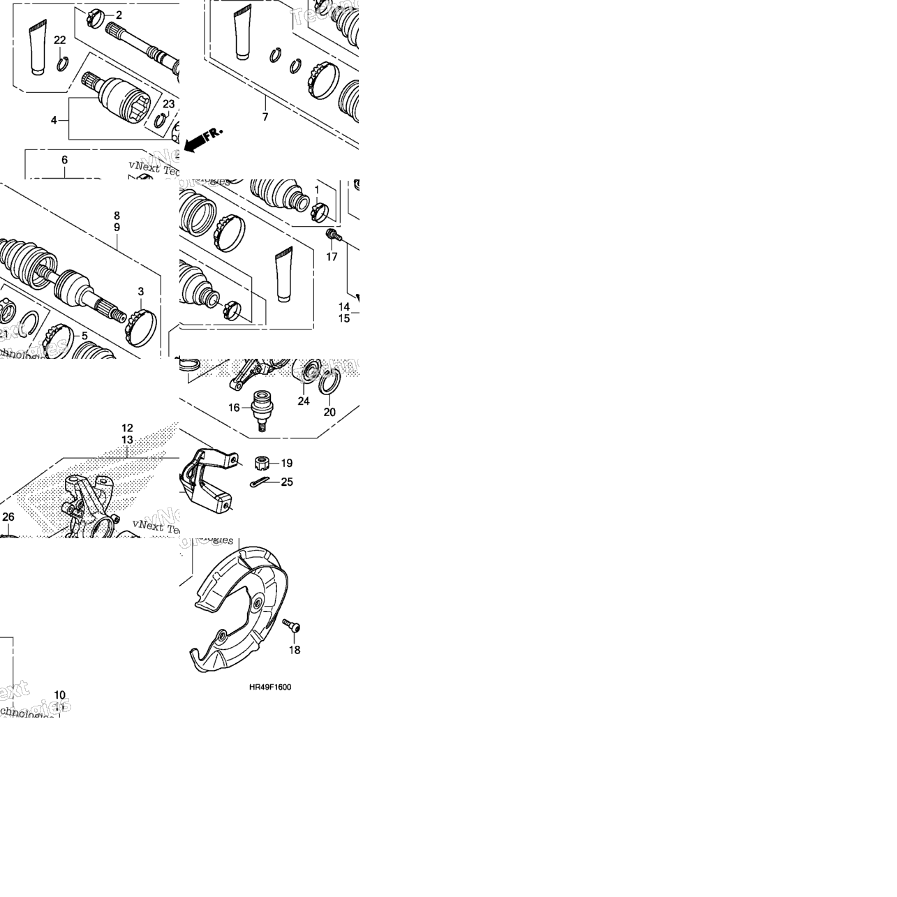 Front Knuckle@Front Drive Shaft