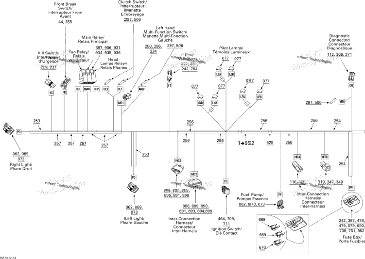 Electrical Harness, Front Section