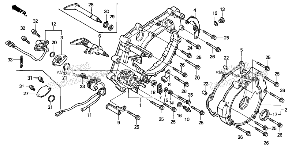 Rear Crankcase Cover