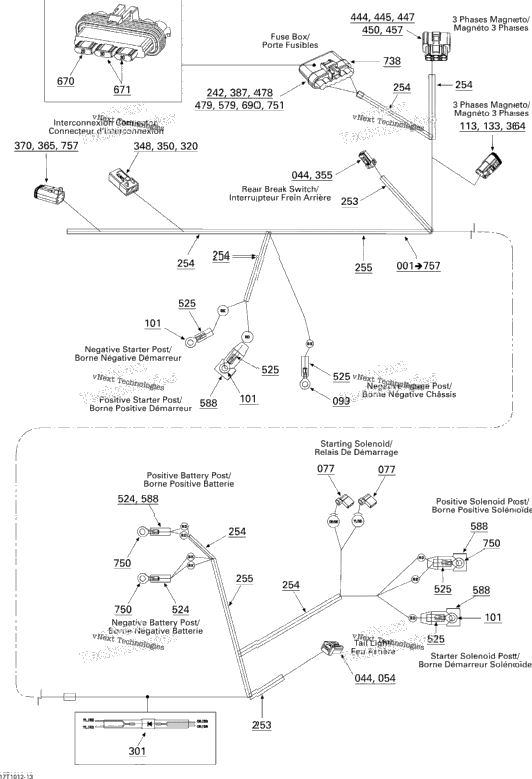 Electrical Harness, Rear Section