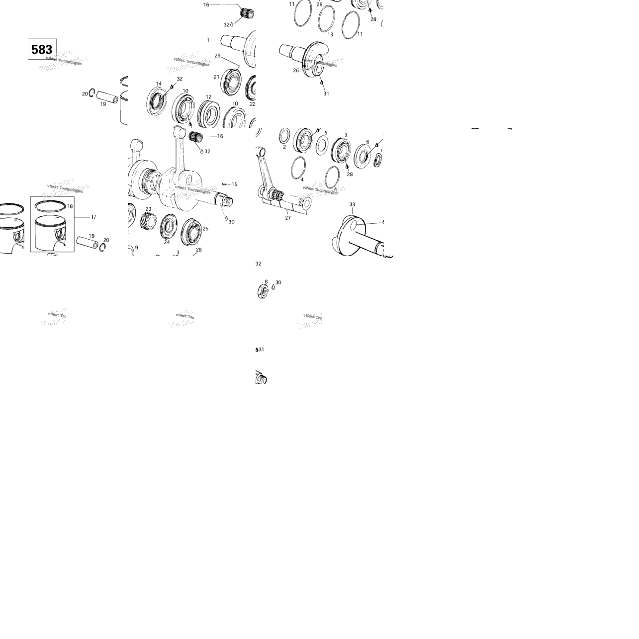 Crankshaft And Pistons (583)
