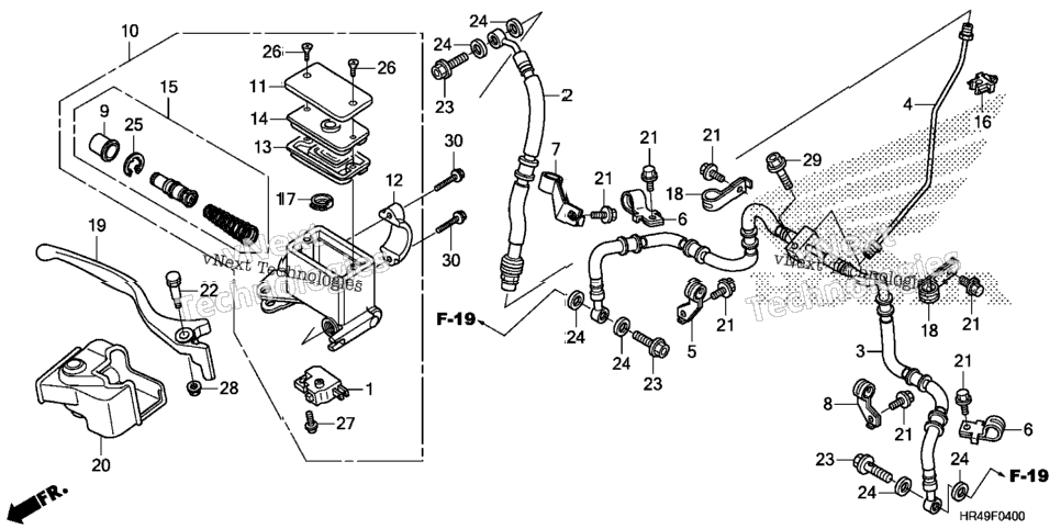 Front Brake Master Cylinder