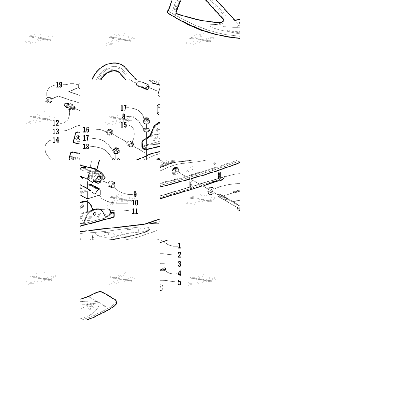 Ski And Spindle Assembly