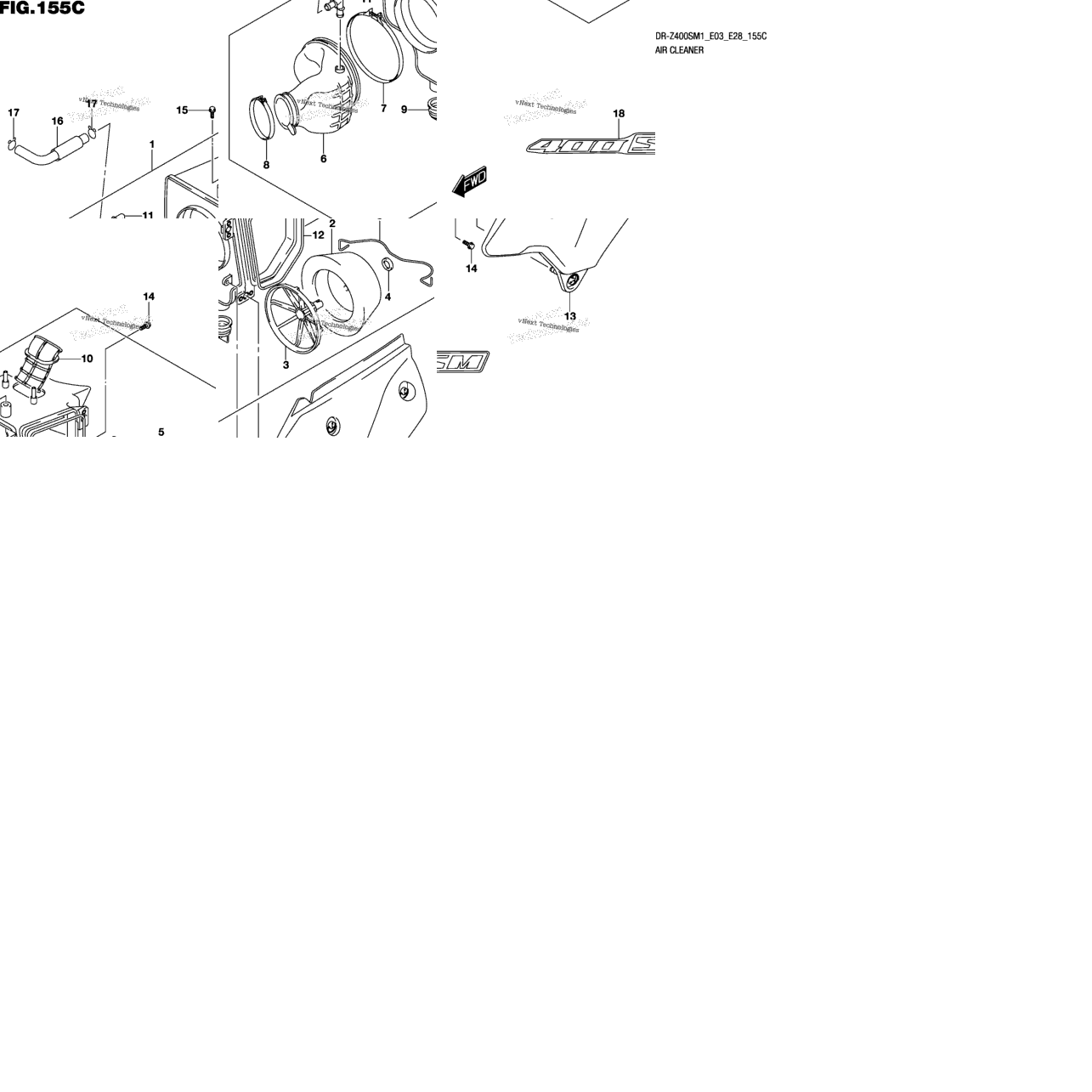 Air Cleaner (Dr-Z400sm)