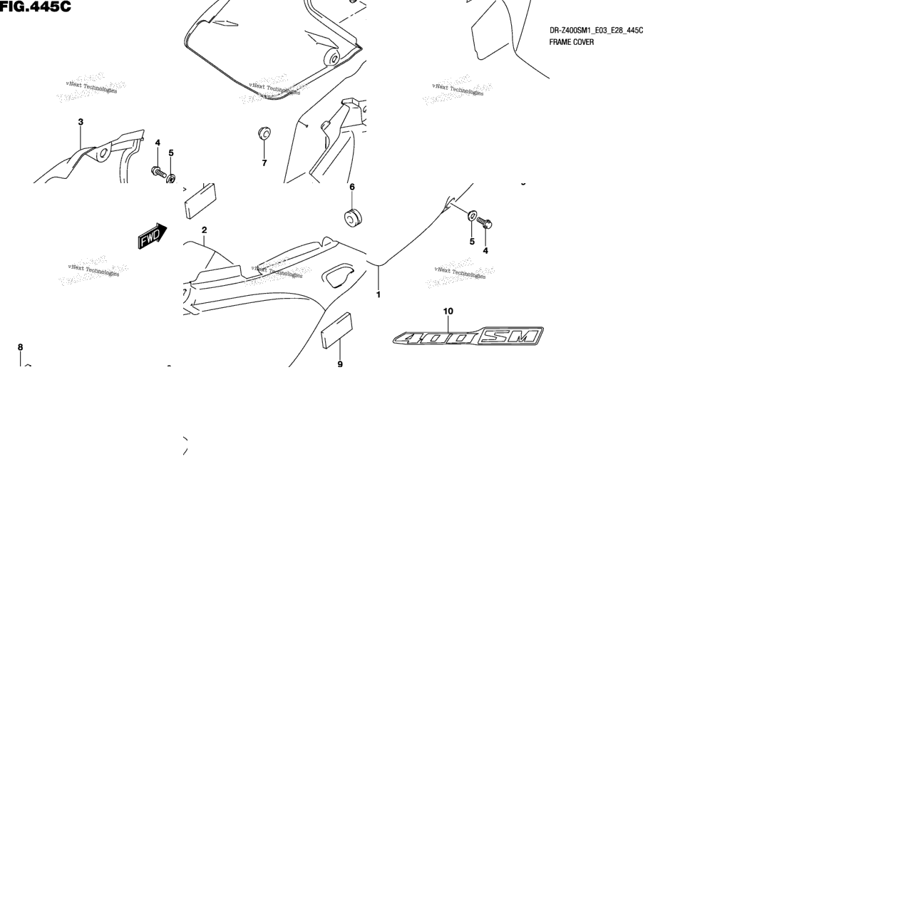 Frame Cover (Dr-Z400sm:E03,E28)