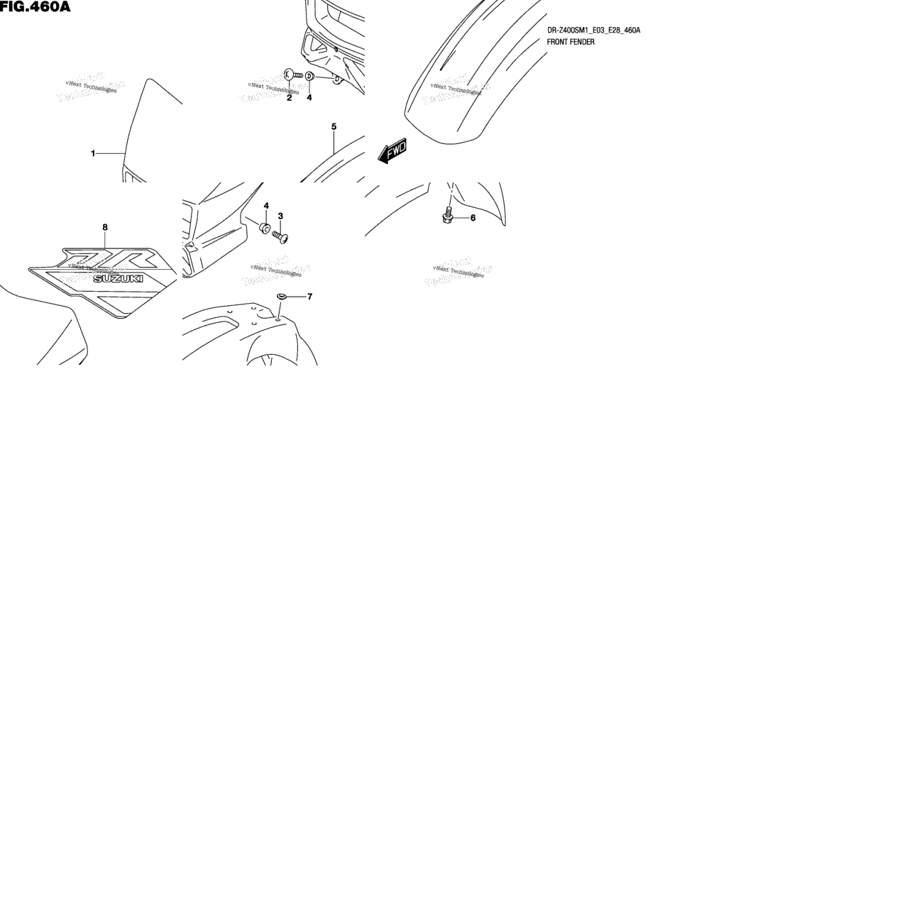 Front Fender (Dr-Z400s)