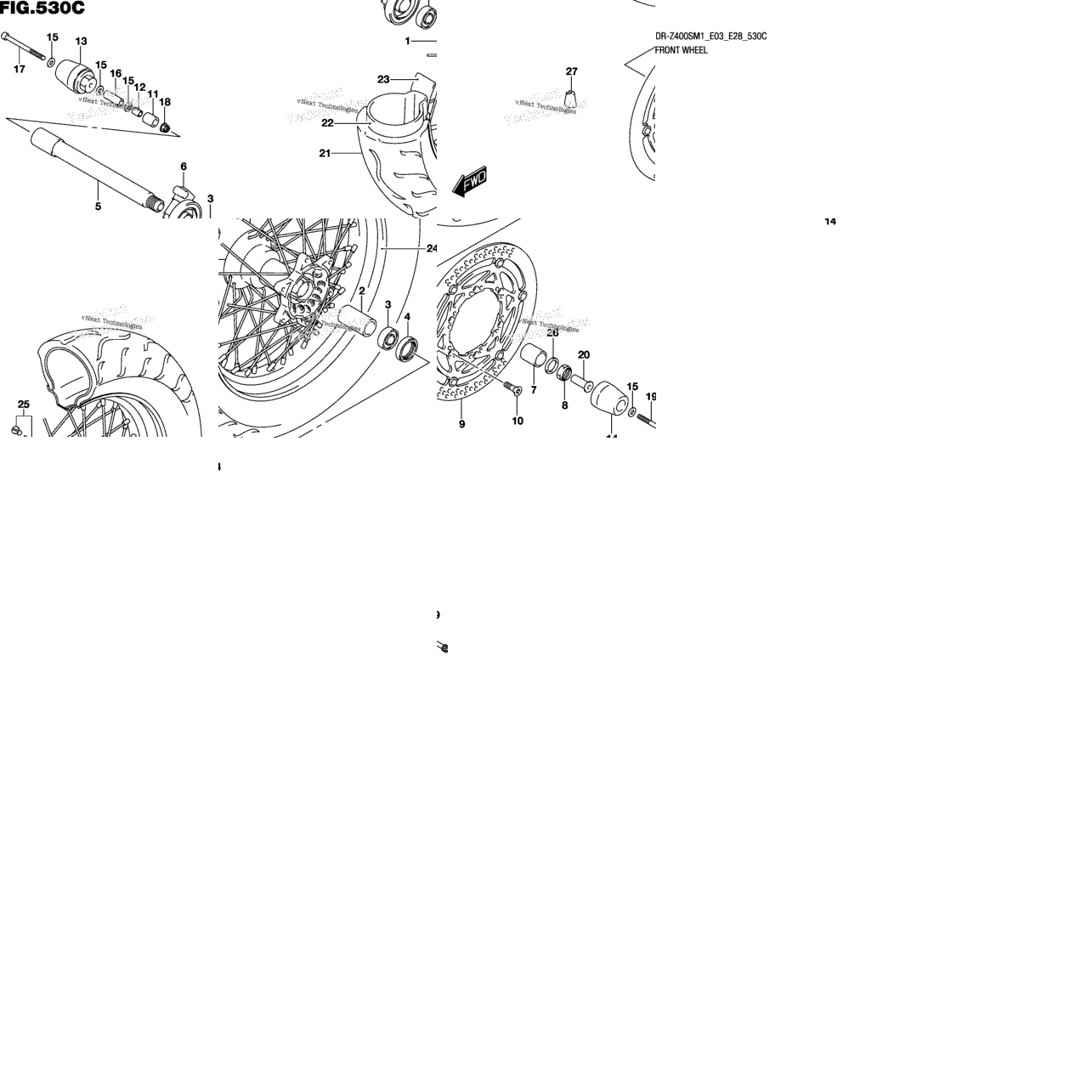 Front Wheel (Dr-Z400sm)