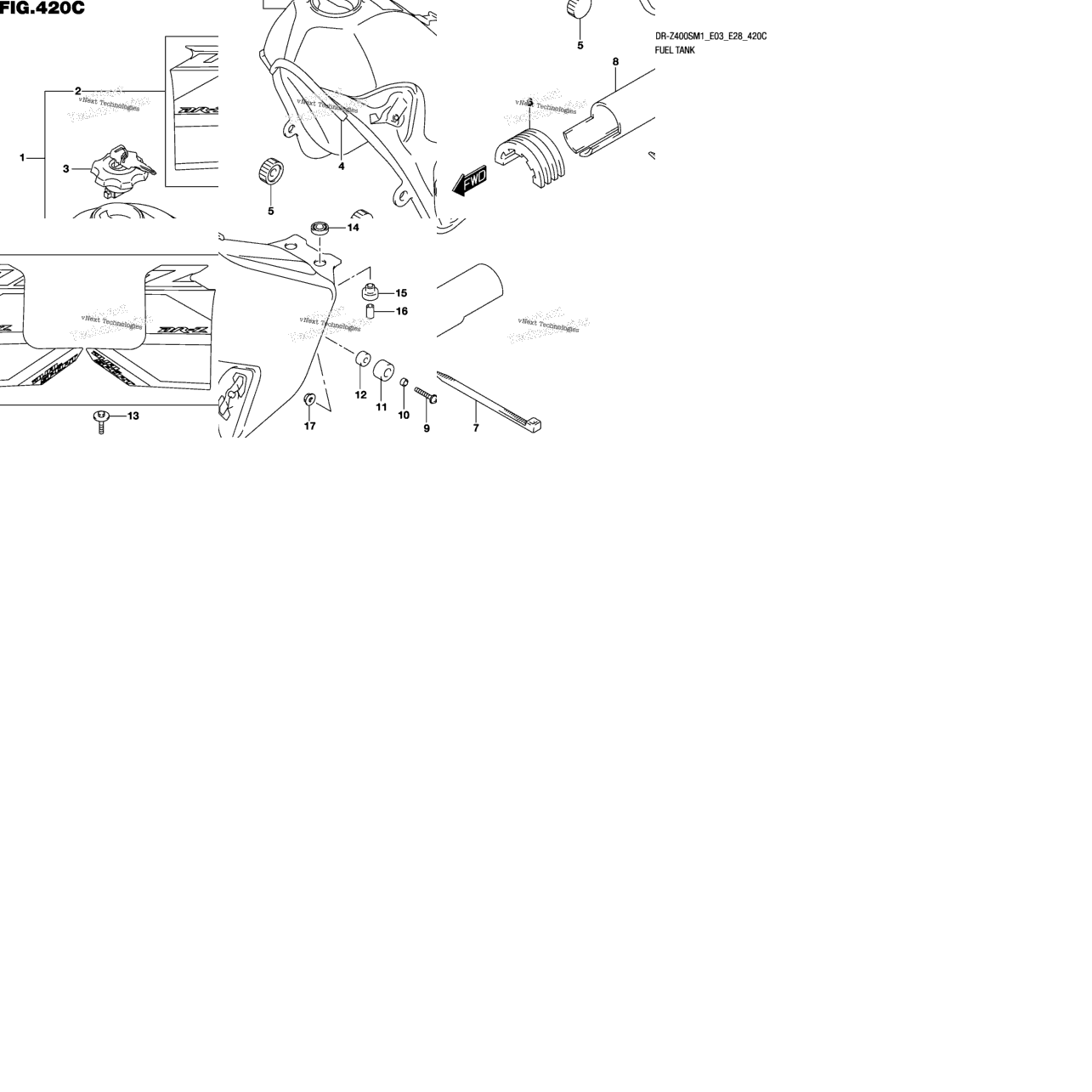 Fuel Tank (Dr-Z400s:E03,E28)