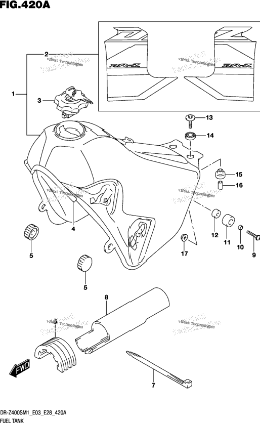 Fuel Tank (Dr-Z400sm)