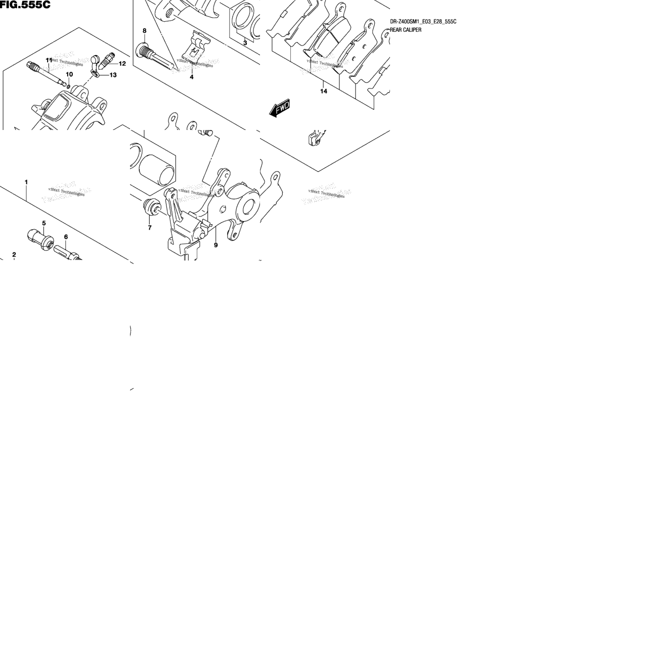 Rear Caliper (Dr-Z400sm)