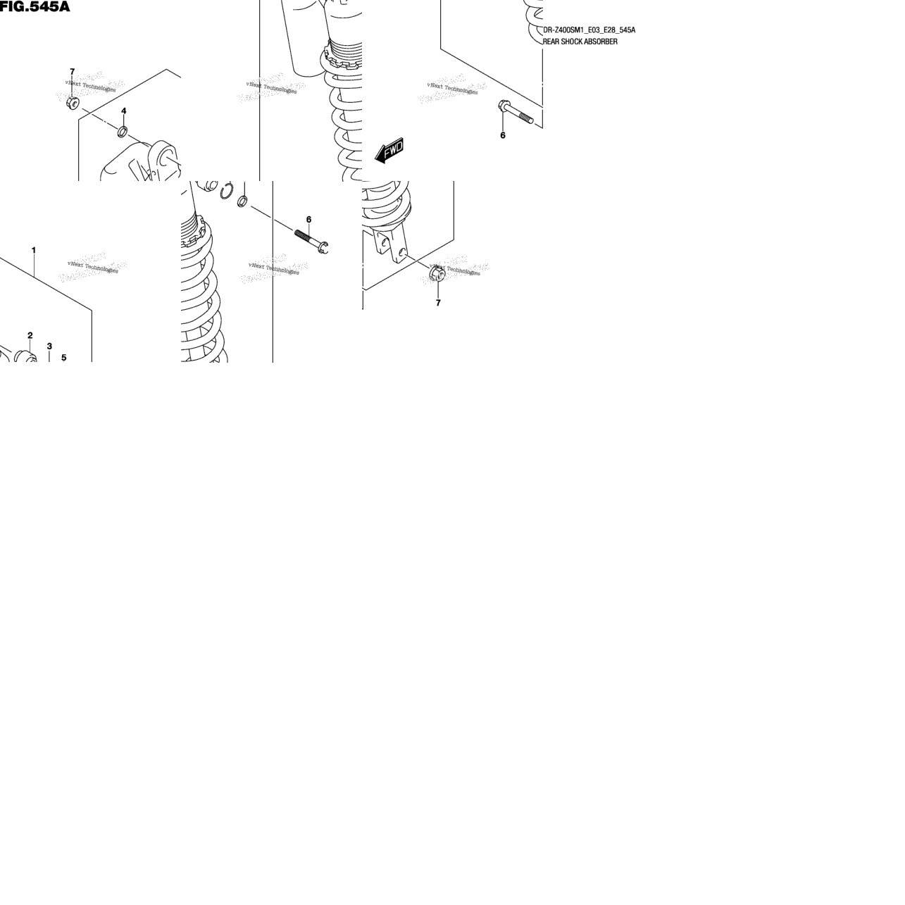 Rear Shock Absorber (Dr-Z400s)