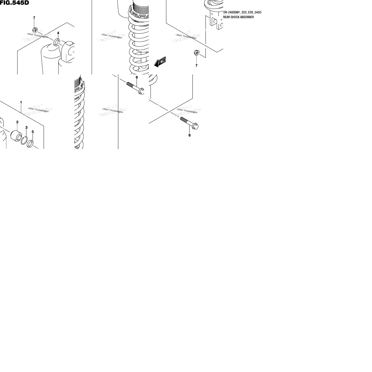 Rear Shock Absorber (Dr-Z400sm)