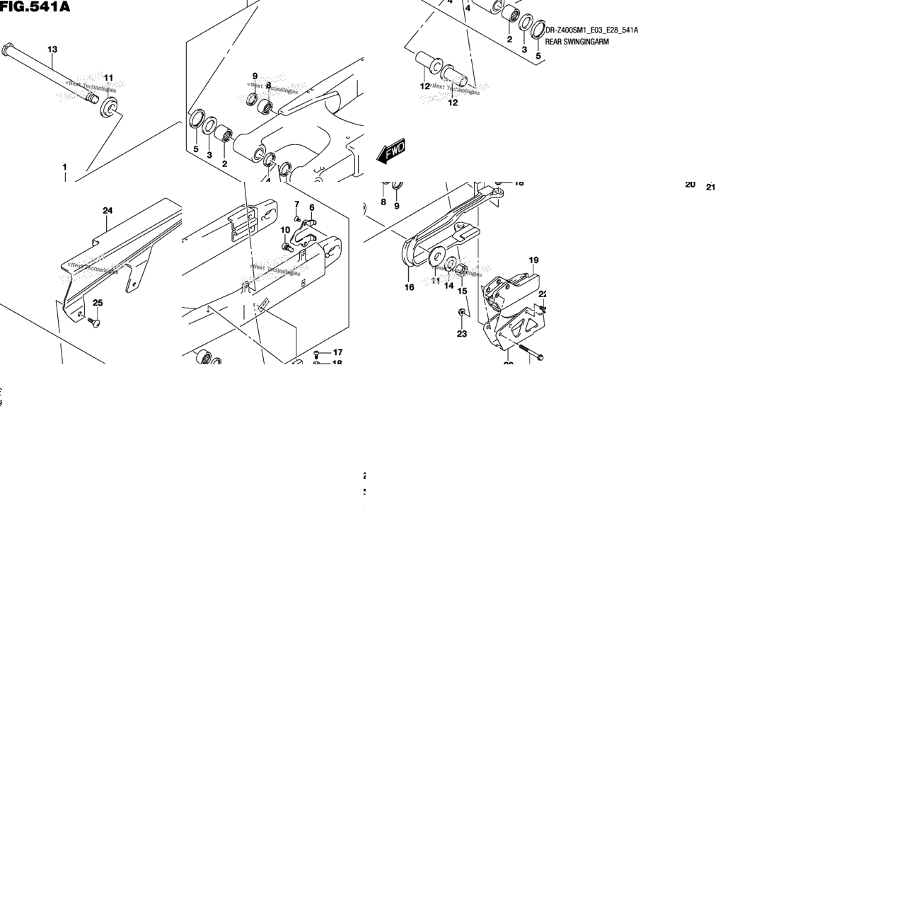 Rear Swingingarm (Dr-Z400s)