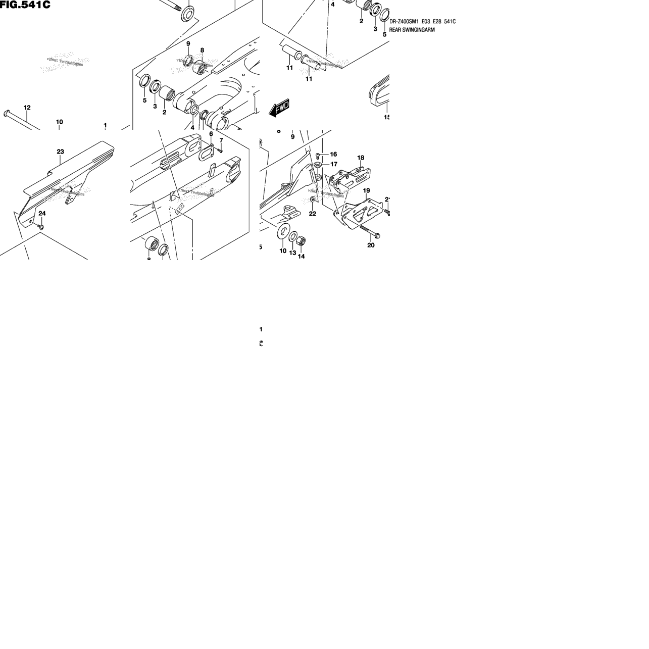 Rear Swingingarm (Dr-Z400sm)