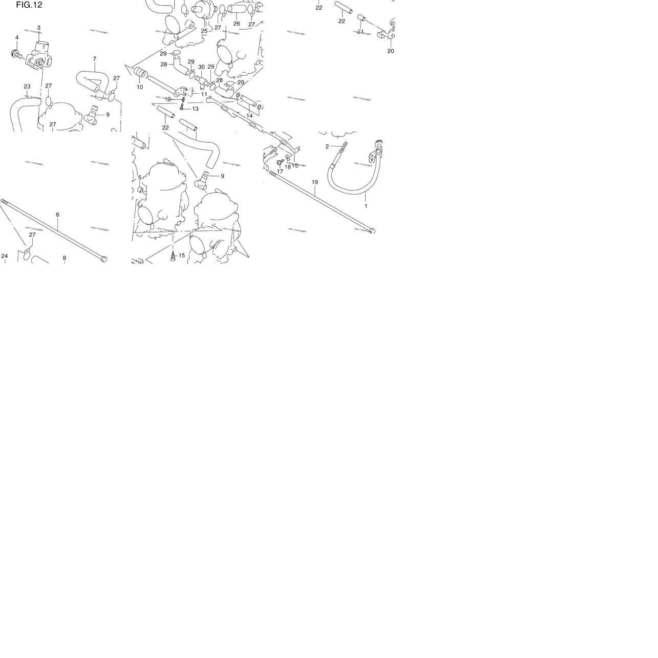 Carburetor Fittings (Model V)