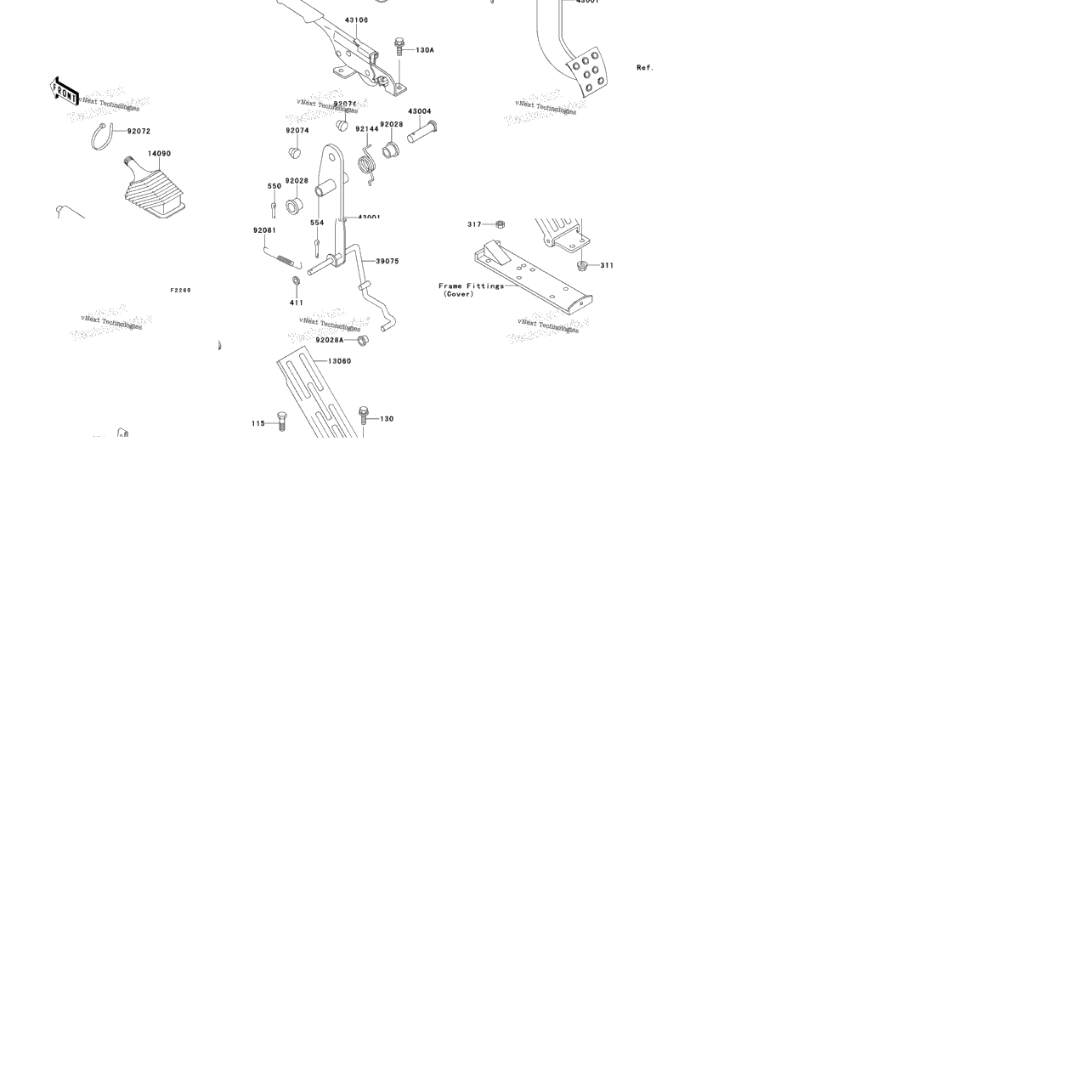 Brake Pedal/Throttle Lever