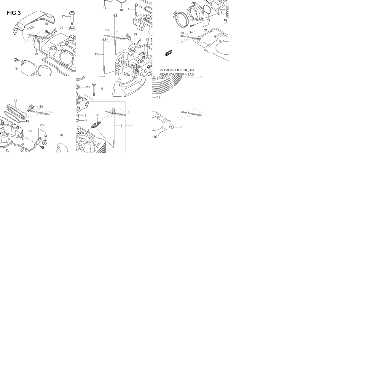 Rear Cylinder Head