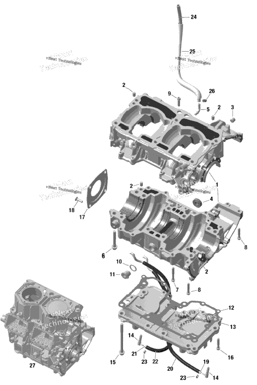 Rotax - Crankcase - Na