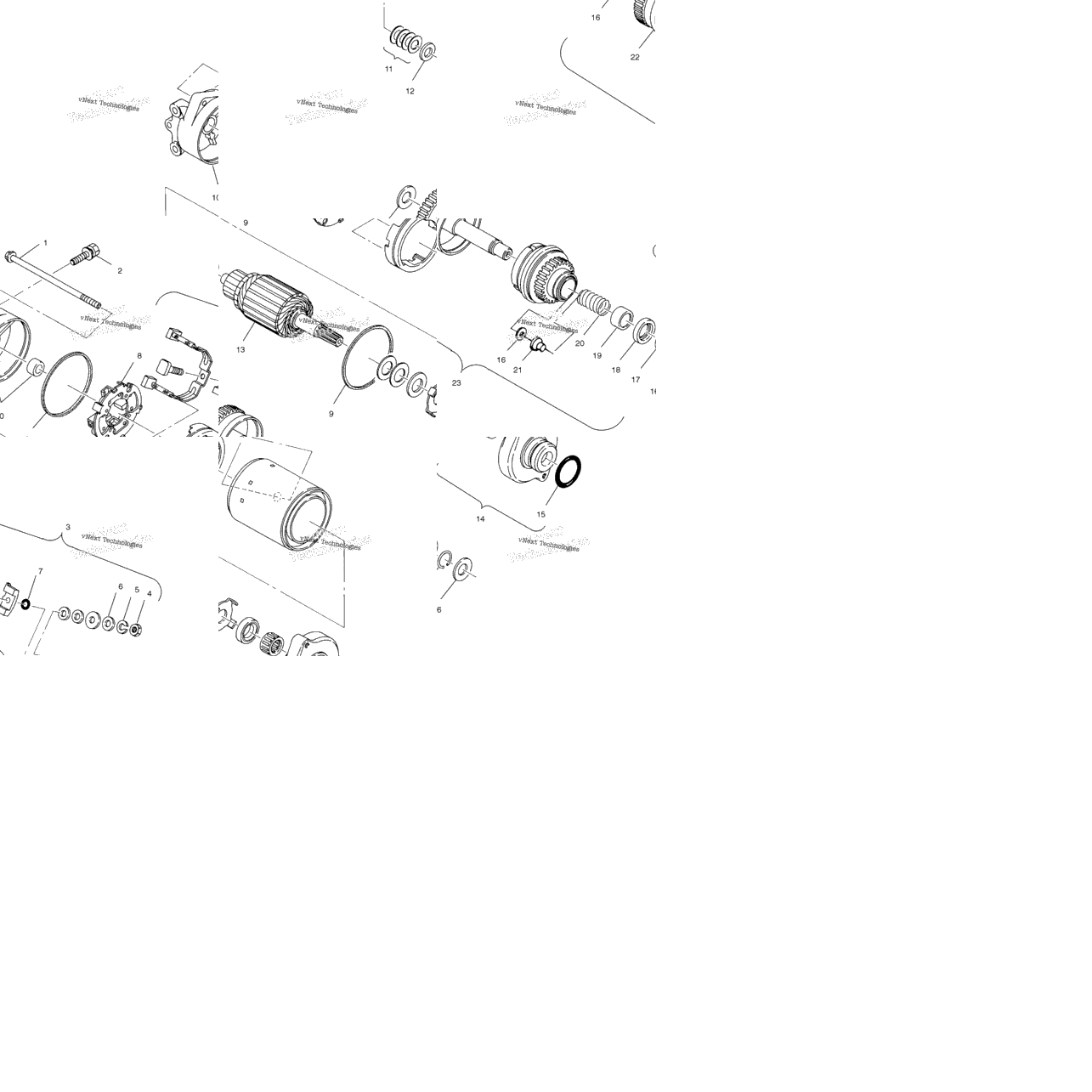Starting Motor W005199i