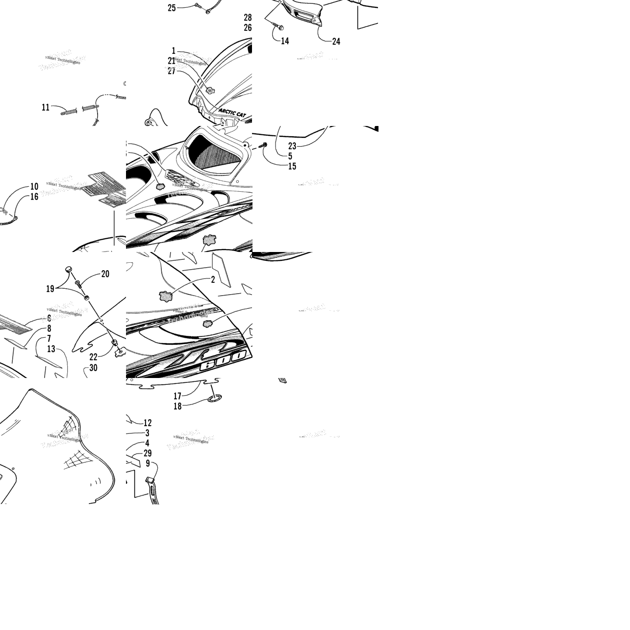 Hood And Windshield Assembly