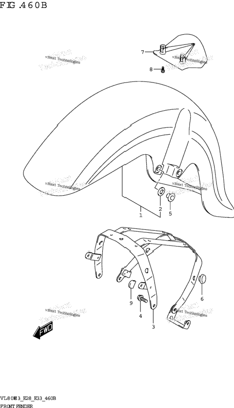Front Fender (Vl800t)