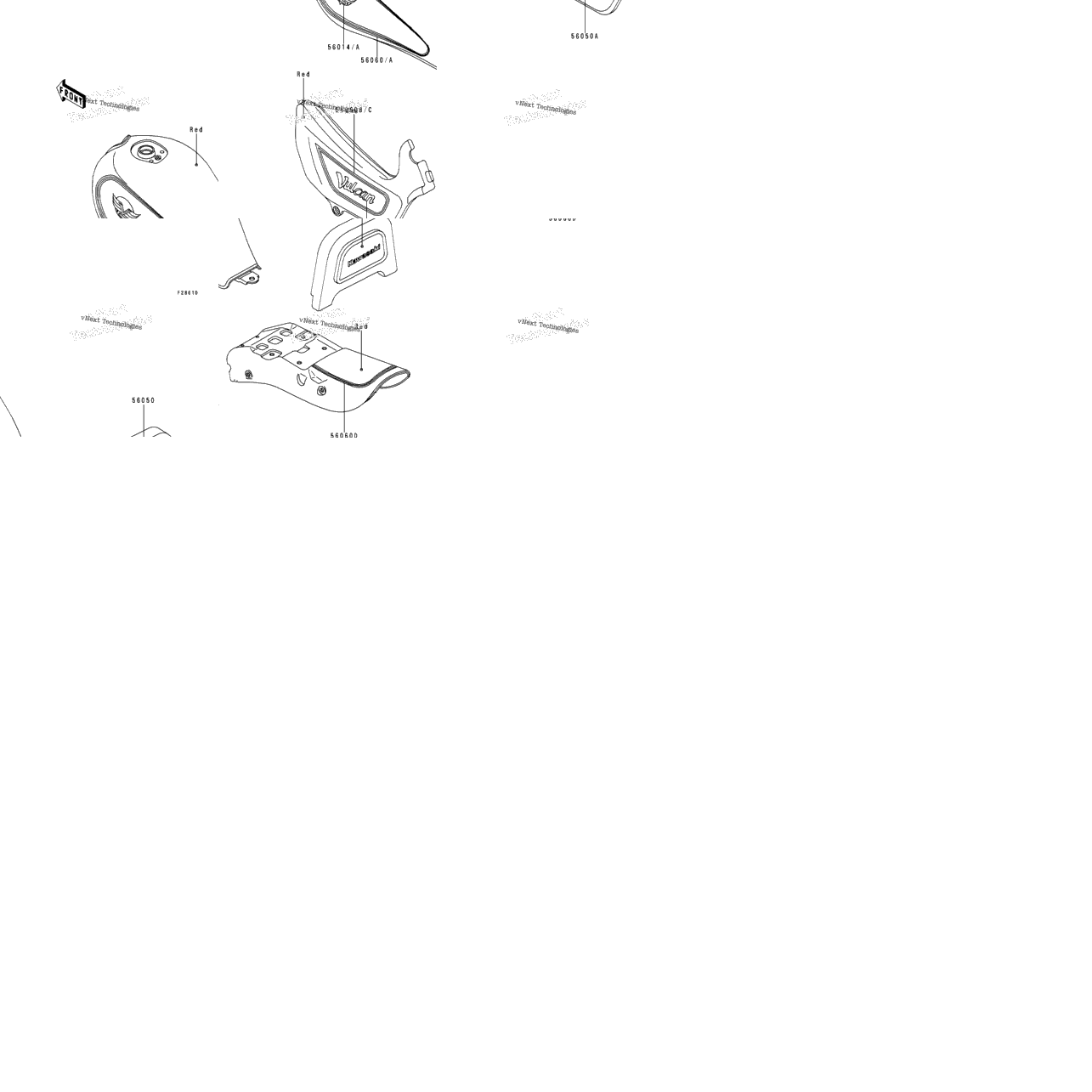 Decals (En500-A4)(Red/Gray)
