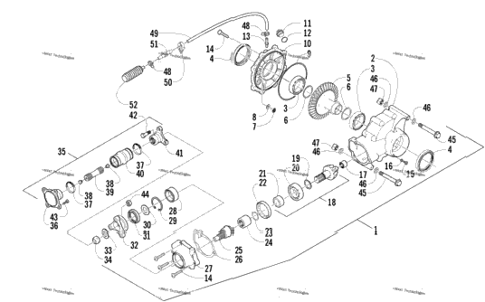 Rear Drive Gearcase Assembly