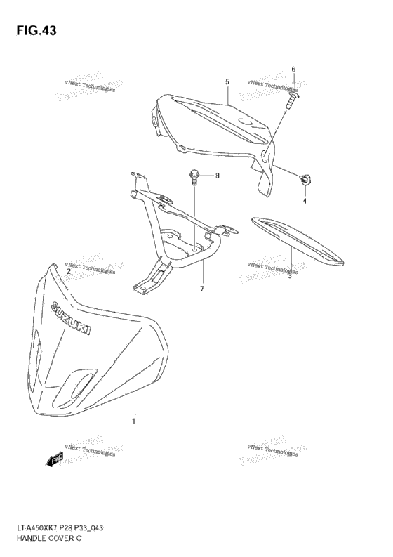 Handle Cover (Model K7/K8)