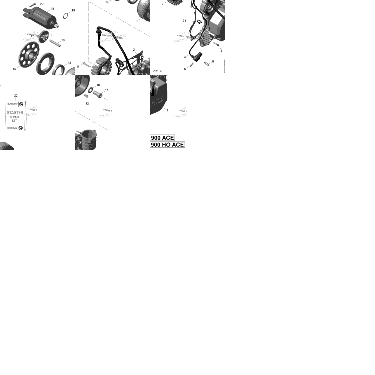Magneto And Electric Starter - 900-900 Ho Ace