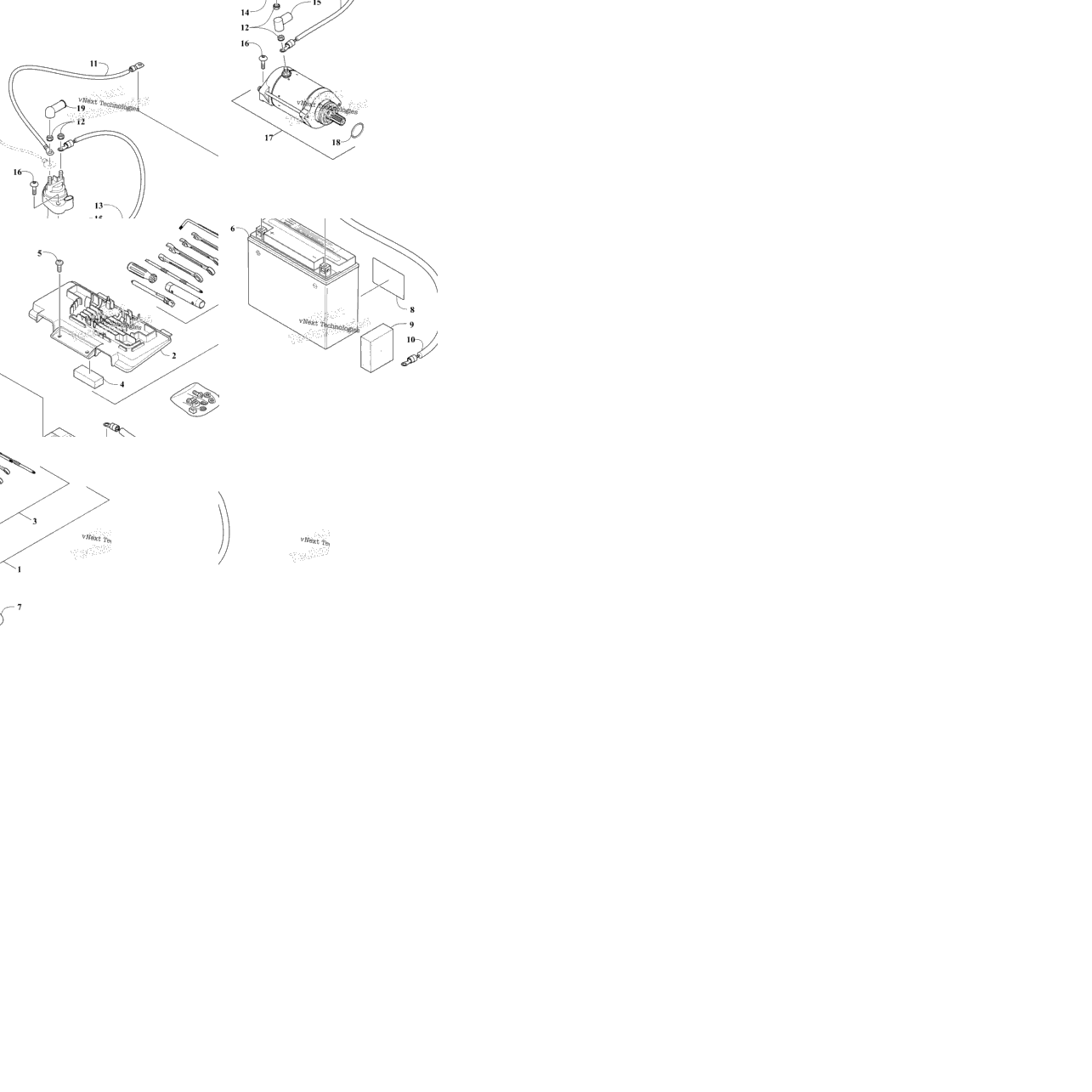 Battery And Starter Assembly