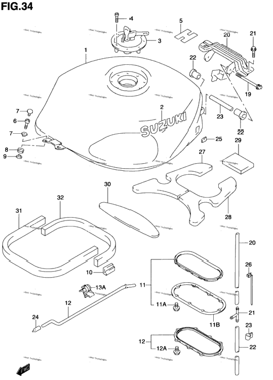 Fuel Tank (Model V/W/X)