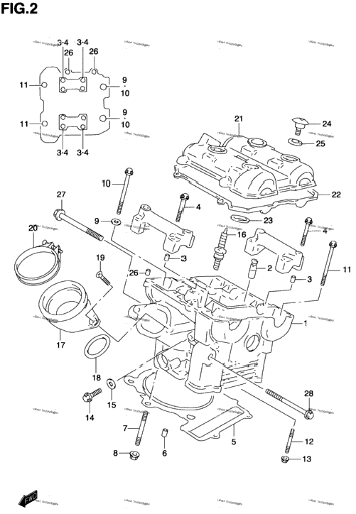 Rear Cylinder Head