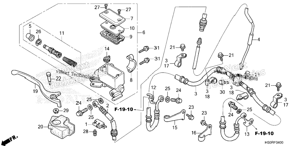 FRONT BRAKE MASTER CYLINDER