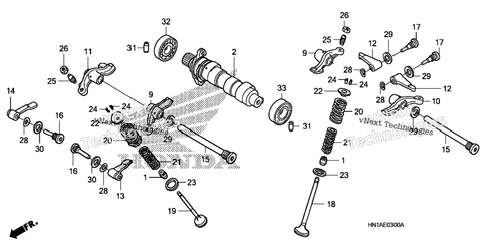 Camshaft + Valve