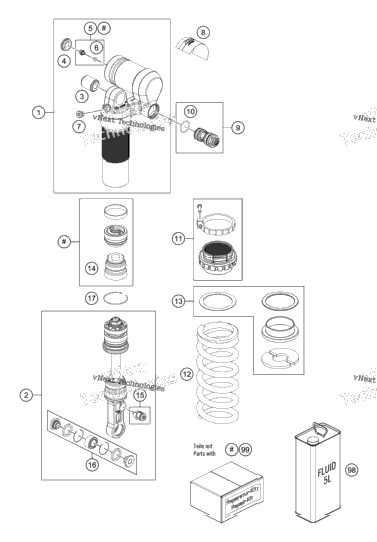 Shock Absorber Disassembled